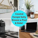 Coastal Escape Salty Breeze W Pool & Slide!