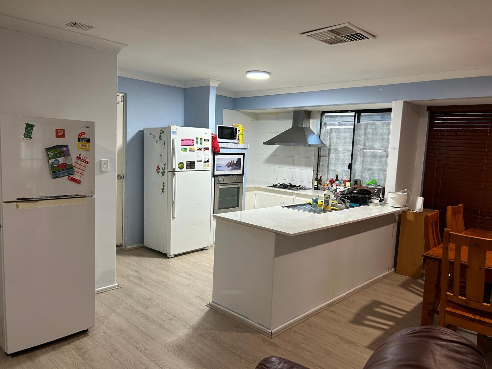 Double Share Bathroom And Kitchen